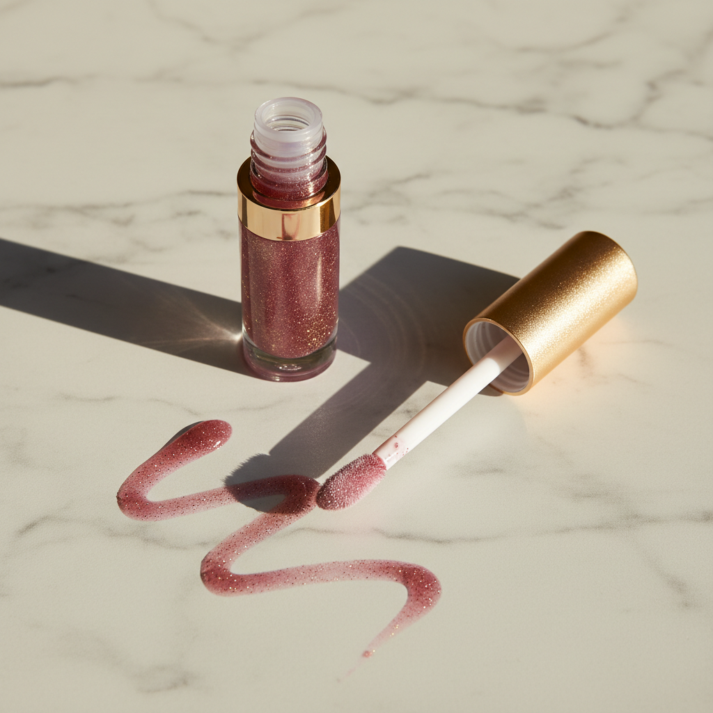 Berry Mauve Glitter Lip Gloss